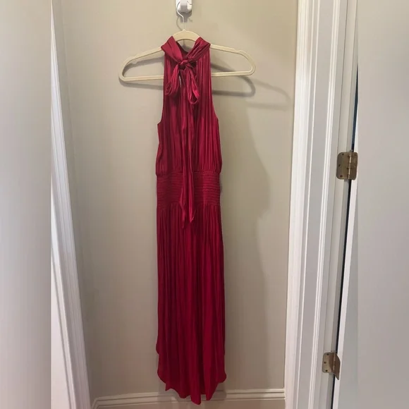 Ramy Brook Red Halter Midi Dress - Picture 7 of 8